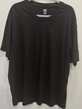 Athletic Works Black Short Sleeve Crew Neck Tee